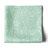 FOUR IN ONE PASTEL GREEN SILK POCKET SQUARE